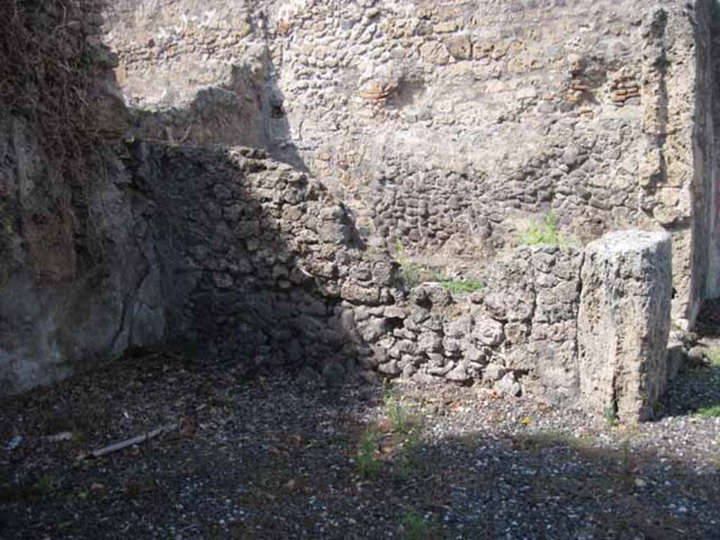 VIII.7.24 Pompeii. September 2010. North wall of tablinum. Photo courtesy of Drew Baker.