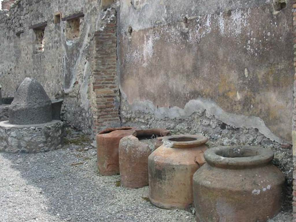 IX.1.3 Pompeii. May 2003. Looking east along south wall. Photo courtesy of Nicolas Monteix.