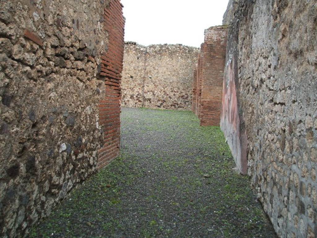 IX.1.5 Pompeii. December 2004. Looking east along entrance corridor.

