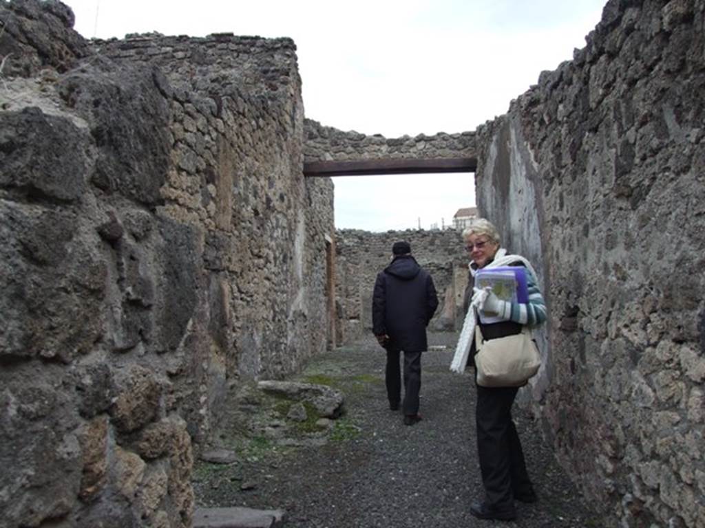 IX.1.7 Pompeii.  December 2007.  Corridor leading from entrance to atrium.