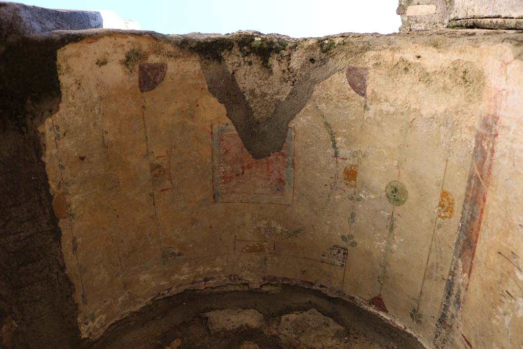 IX.1.18 Pompeii. December 2018. Detail of ceiling of vaulted niche. Photo courtesy of Aude Durand.