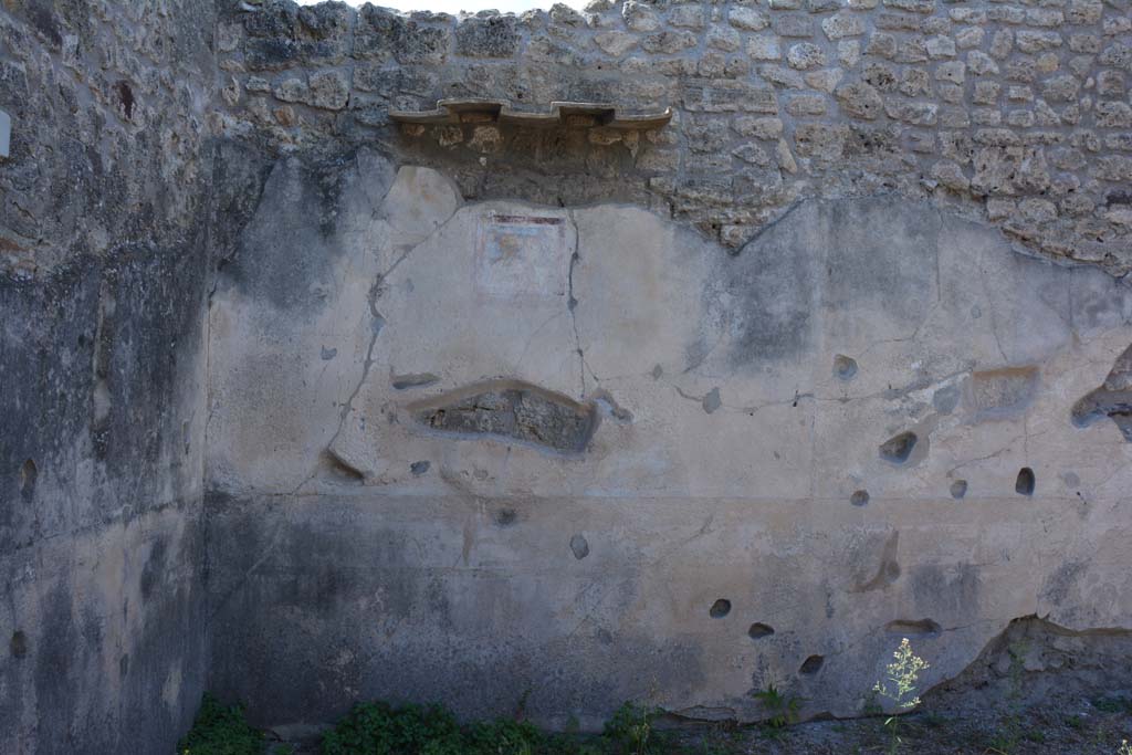IX.1.22 Pompeii. September 2019. Room 19, west wall at south end with remains of wall painting.
Foto Annette Haug, ERC Grant 681269 DÉCOR
