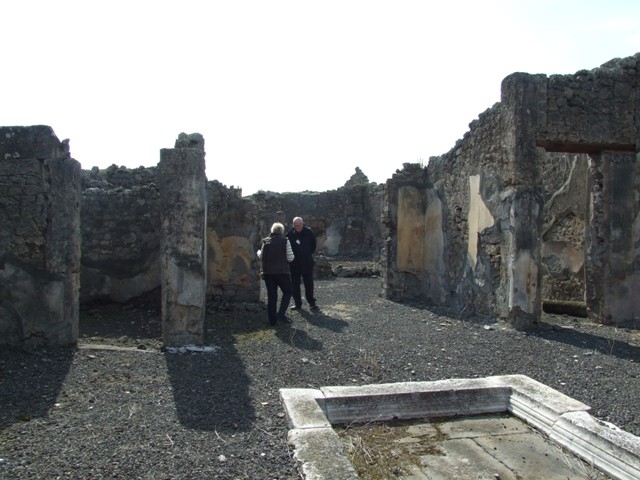 IX.2.18 Pompeii. March 2009.  Doorway to Room 4, Cubiculum.