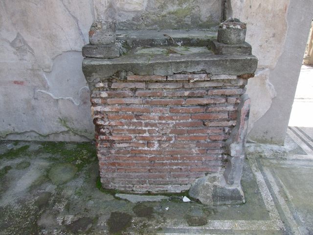 IX.3.5 Pompeii.  March 2009.  Room 23.  Latrine in rear part of room

