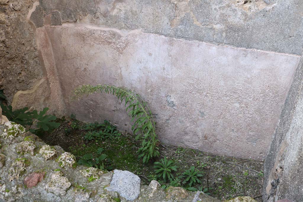 IX.3.14 Pompeii. December 2018. Water reservoir at north end of corridor. Photo courtesy of Aude Durand.