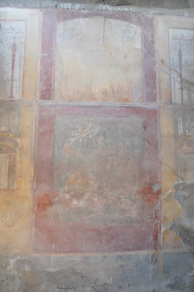 IX.5.2 Pompeii. July 2017. Room ‘u’, paintings in centre of west wall. 
Foto Annette Haug, ERC Grant 681269 DÉCOR
