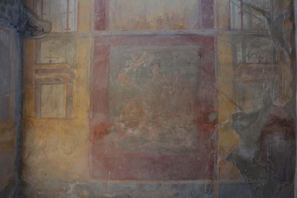 IX.5.2 Pompeii. May 2017. Room ‘u’, looking towards west wall with central painting.
Foto Christian Beck, ERC Grant 681269 DÉCOR.
