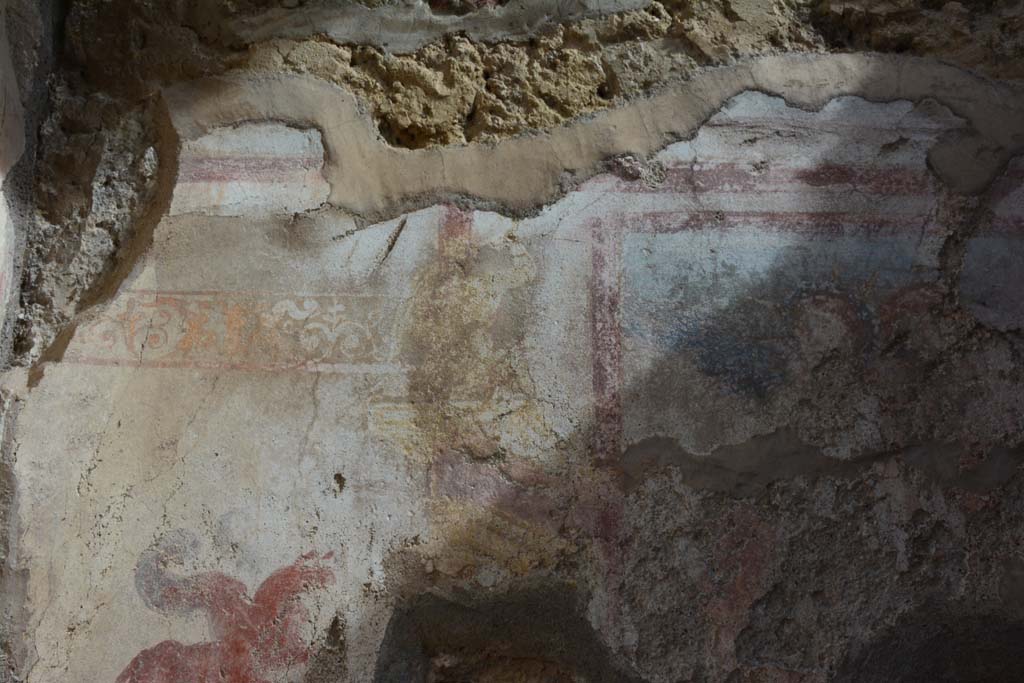 IX.5.2 Pompeii. March 2017. Room ‘c’, detail from upper east wall at north end.
Foto Christian Beck, ERC Grant 681269 DÉCOR.

