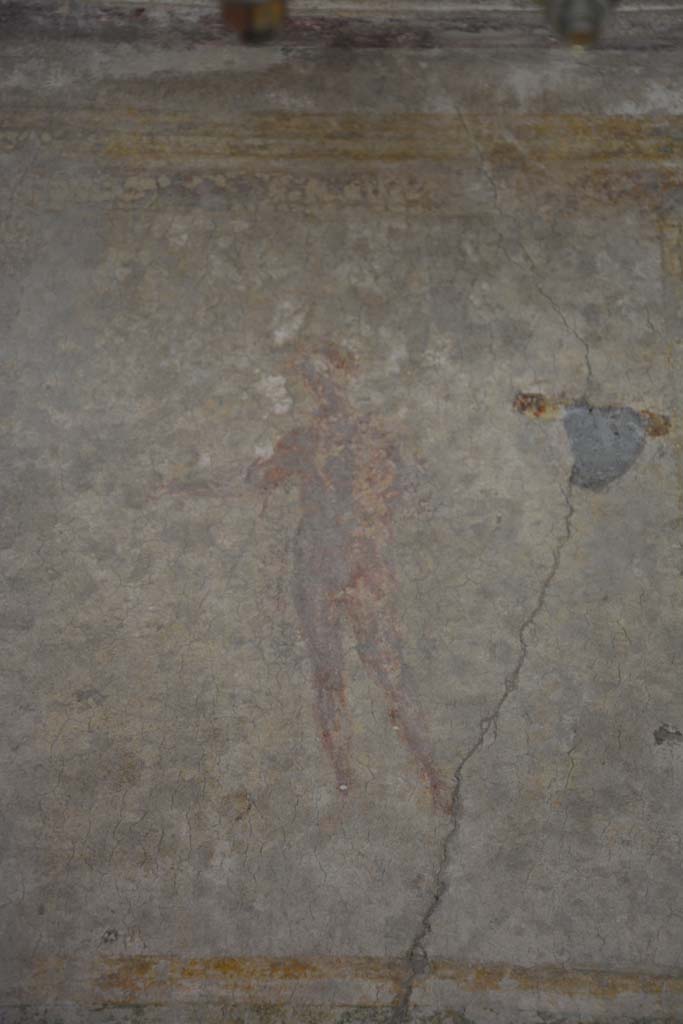 IX.5.6 Pompeii. May 2017. Room h, painted masculine figure from white upper west wall. 
Foto Christian Beck, ERC Grant 681269 DCOR.
