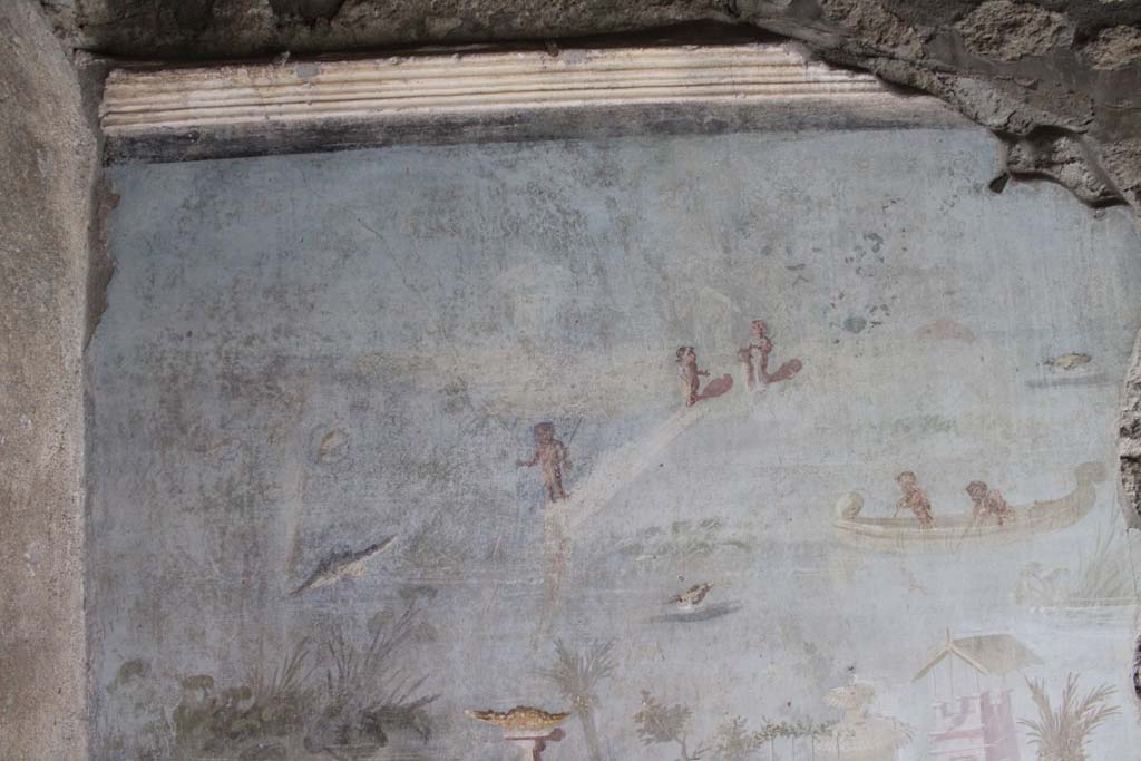 IX.5.9 Pompeii. May 2019. Room l (L), upper north wall at west end.  
Foto Christian Beck, ERC Grant 681269 DCOR.


