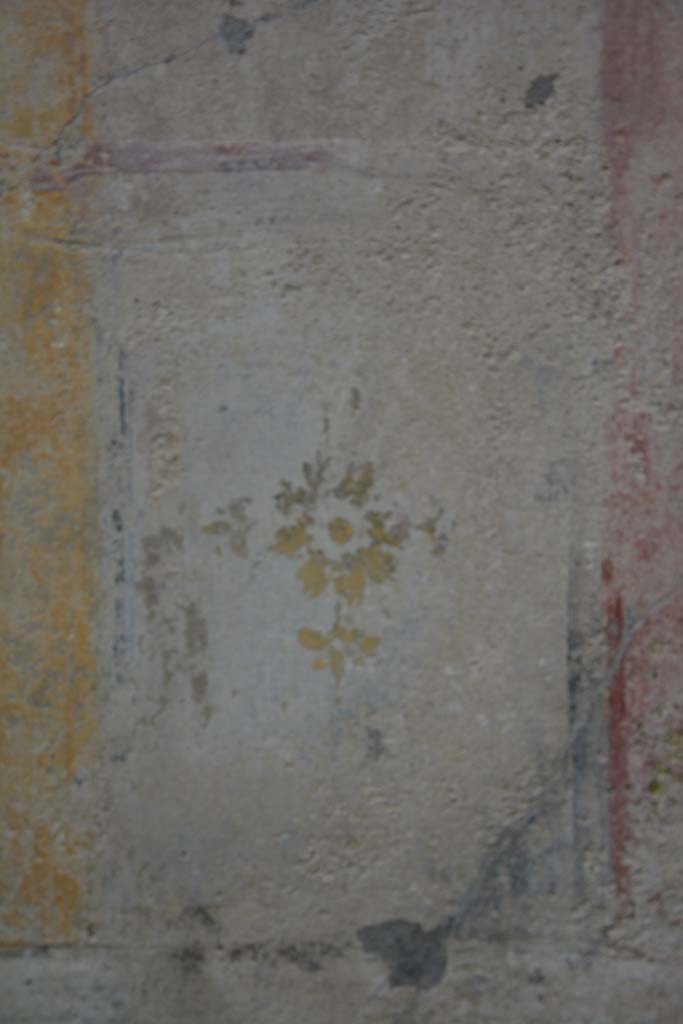 IX.5.9 Pompeii. March 2017. Room p, detail from south side of central yellow panel.
Foto Christian Beck, ERC Grant 681269 DCOR.
