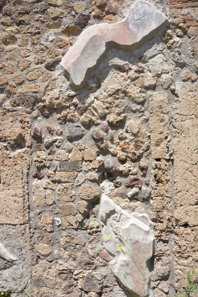 IX.5.9 Pompeii. May 2017. Room “b”, detail of remaining plaster on north wall of atrium.
Foto Christian Beck, ERC Grant 681269 DÉCOR.
