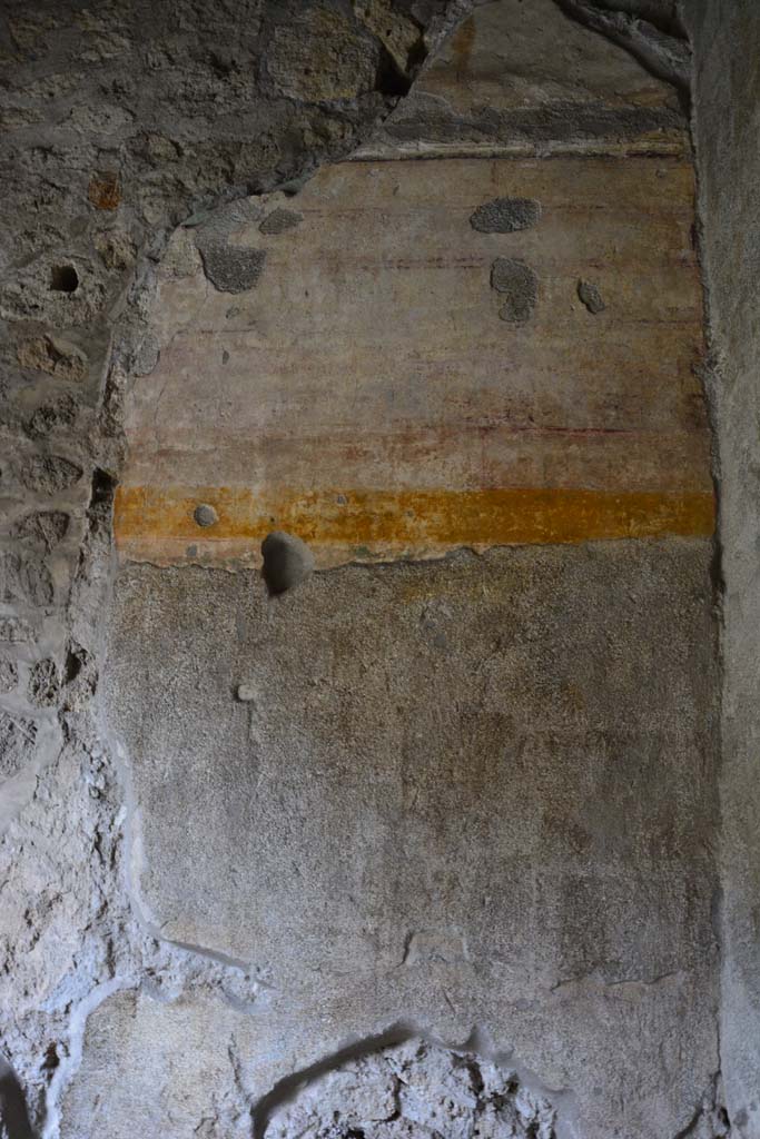 IX.5.9 Pompeii. March 2017. Room e, upper south wall at west end.
Foto Christian Beck, ERC Grant 681269 DCOR.

