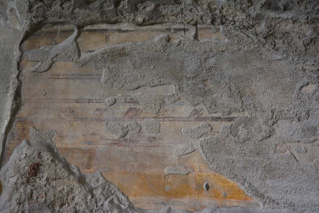 IX.5.9 Pompeii. May 2017. Room e, detail of painted decoration on north wall.
Foto Christian Beck, ERC Grant 681269 DCOR.
