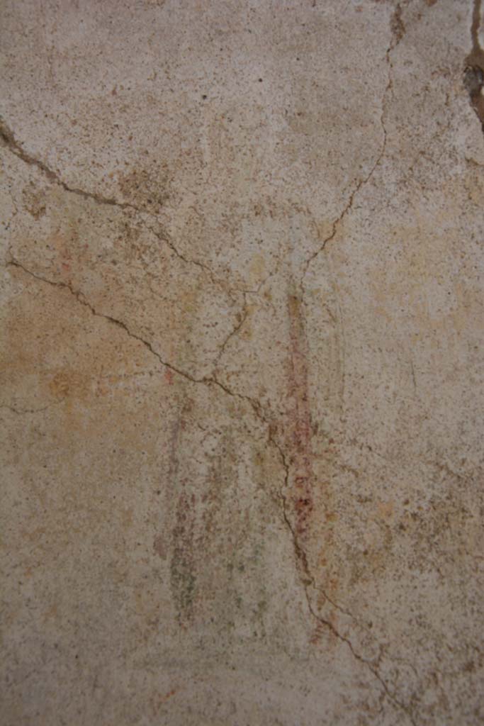 IX.5.11 Pompeii. March 2017. 
Room k, centre of panel at south end of west wall showing the faded figure of Melpomene. 
Foto Christian Beck, ERC Grant 681269 DCOR.
