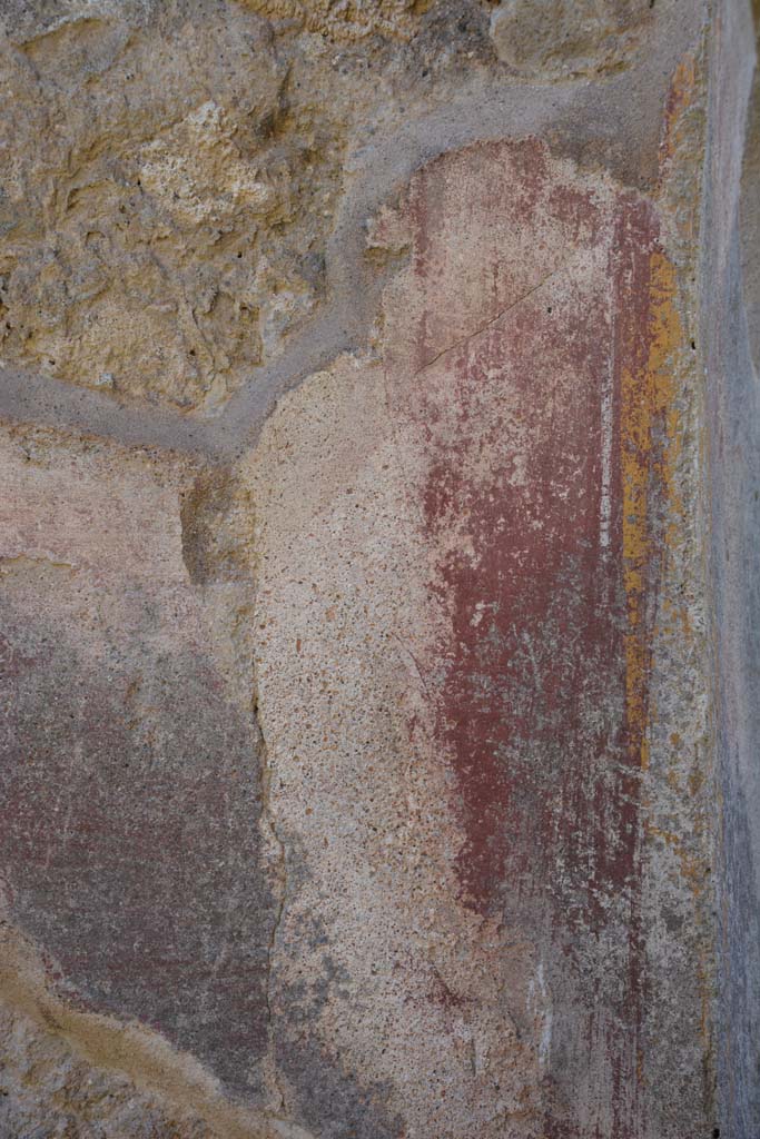IX.5.11 Pompeii. May 2017. 
Room c, detail of painted decoration on south wall in south-west corner.    
Foto Christian Beck, ERC Grant 681269 DCOR
