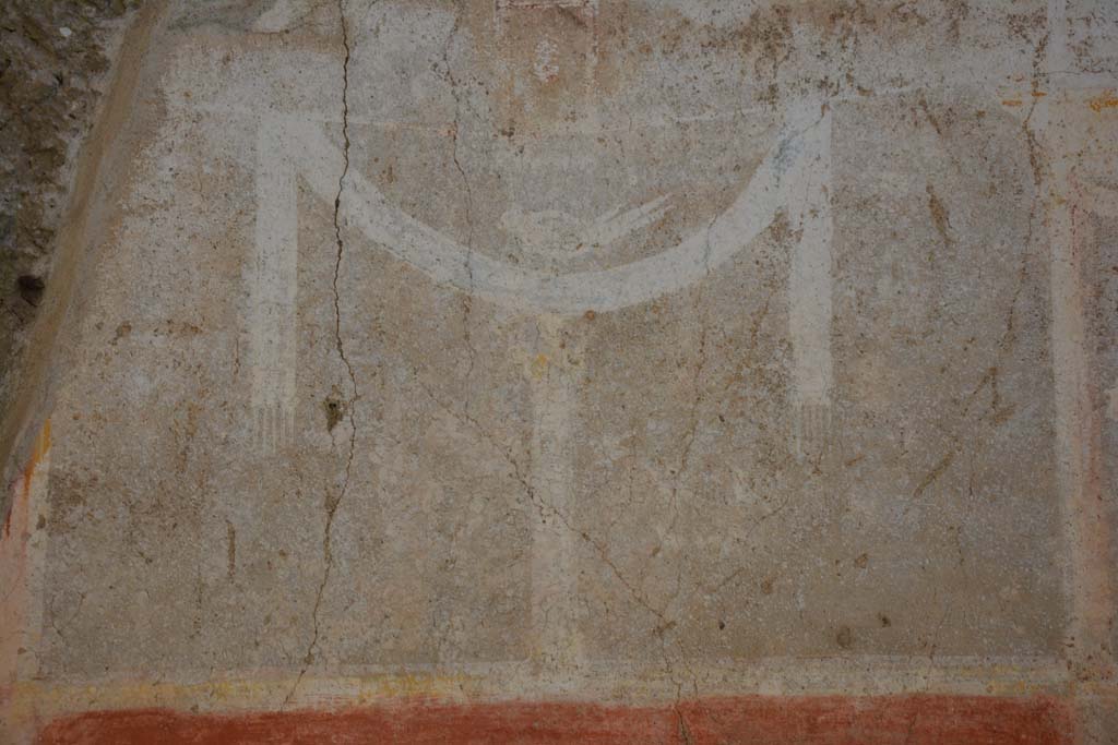 IX.5.11 Pompeii. May 2017. Room g, detail from upper north wall above central panel.
Foto Christian Beck, ERC Grant 681269 DCOR.


