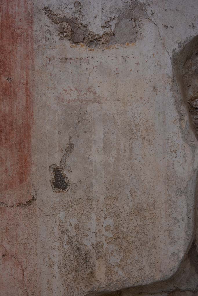 IX.5.11 Pompeii. May 2017. 
Room g, detail of painted decoration from west side of central panel on south wall.
Foto Christian Beck, ERC Grant 681269 DCOR.
