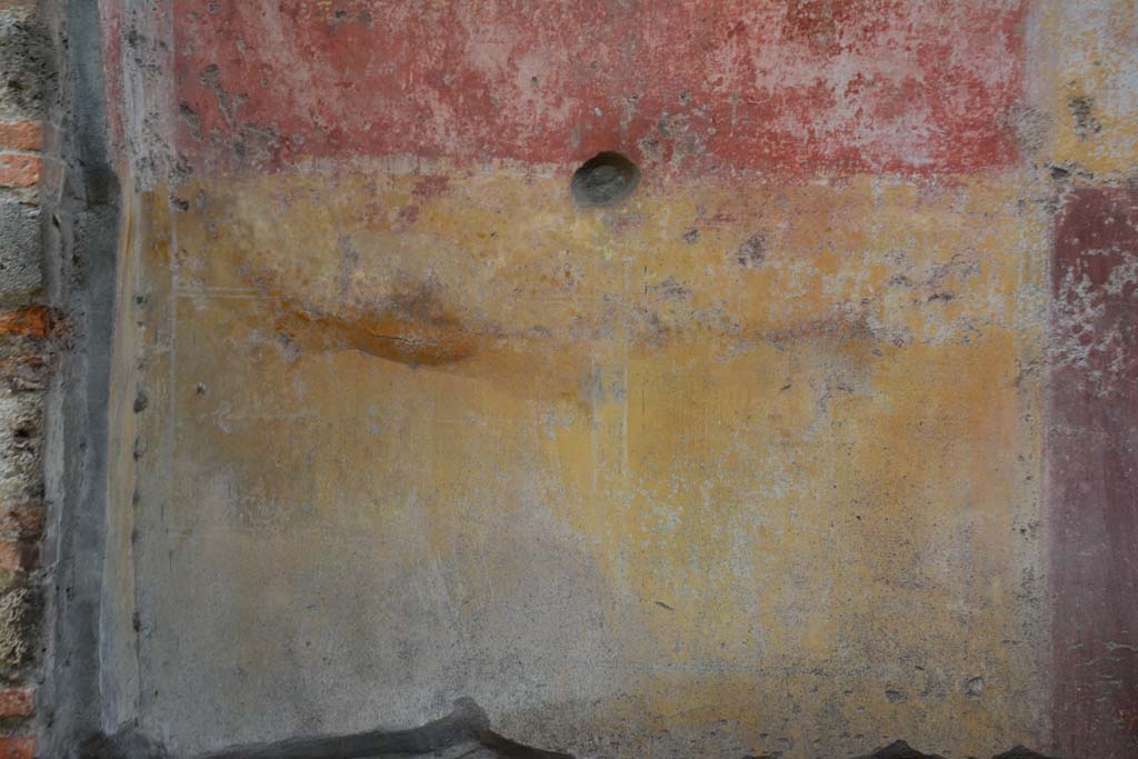 IX.5.11 Pompeii. March 2017. Room i, detail of zoccolo on north wall at west end.
Foto Christian Beck, ERC Grant 681269 DCOR.

