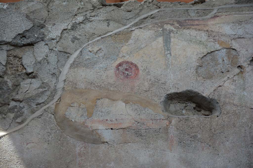 IX.5.11 Pompeii. May 2017. Room i, detail from upper south end of west wall.
Foto Christian Beck, ERC Grant 681269 DCOR.
