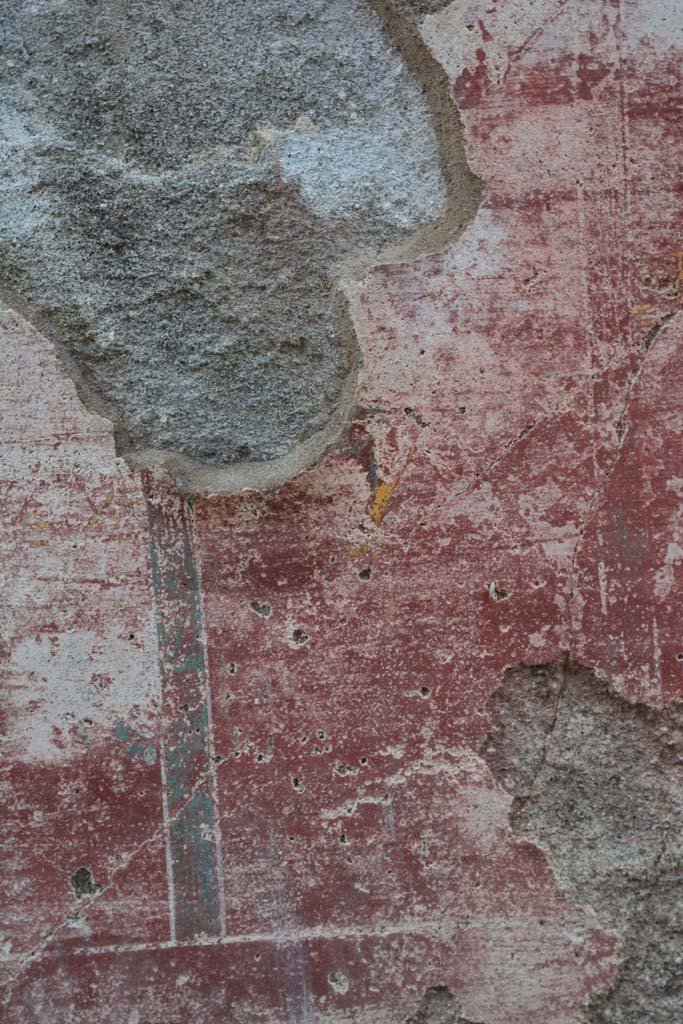 IX.5.11 Pompeii. March 2017. 
Room I (L), detail from painted compartment on zoccolo below central panel on east wall.
Foto Christian Beck, ERC Grant 681269 DCOR.
