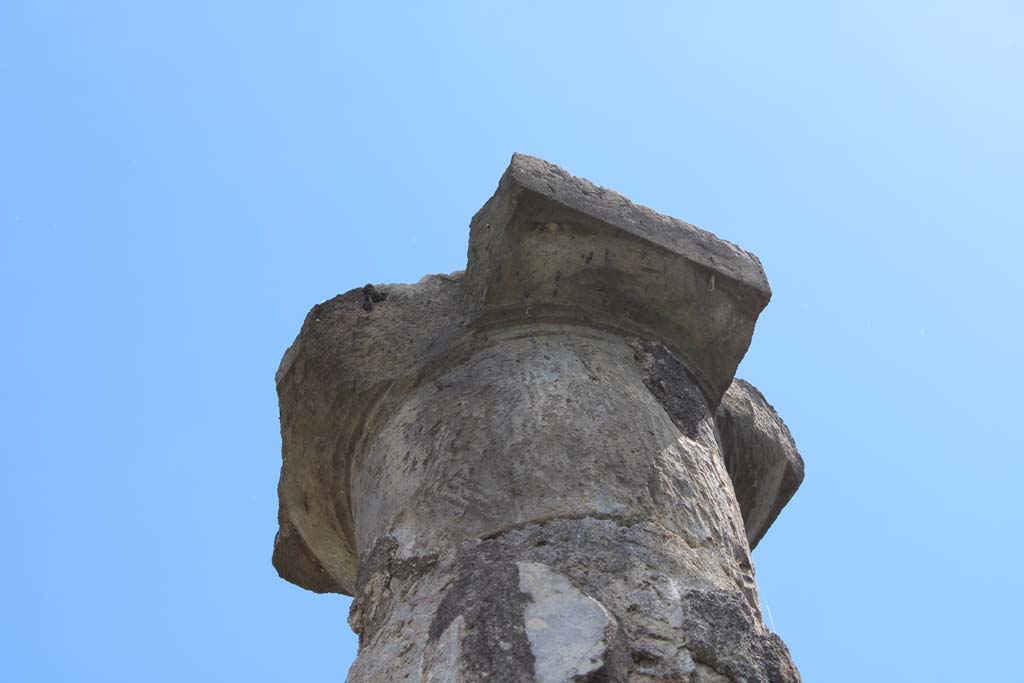 IX.5.14 Pompeii. May 2019. Room k, detail from top of column on south portico. 
Foto Christian Beck, ERC Grant 681269 DCOR.

