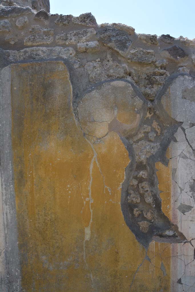 IX.5.14 Pompeii. May 2017. Peristyle k, detail from panel at east end of south wall.
Foto Christian Beck, ERC Grant 681269 DCOR.


