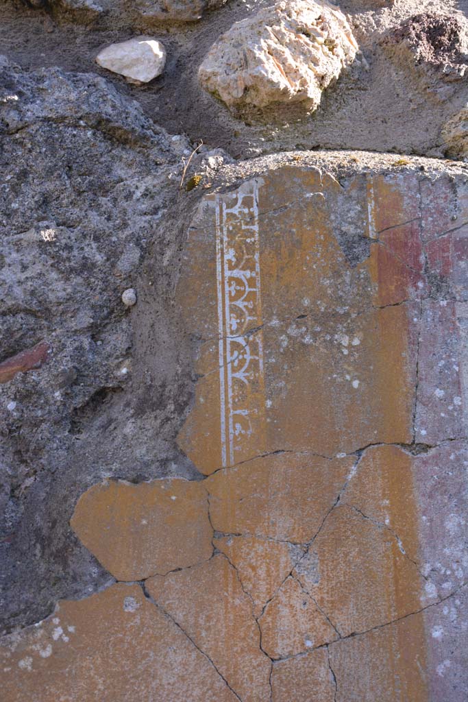 IX.5.14 Pompeii. March 2017.  
Peristyle k, detail from painted border edging from panel on south wall.
Foto Christian Beck, ERC Grant 681269 DCOR.
