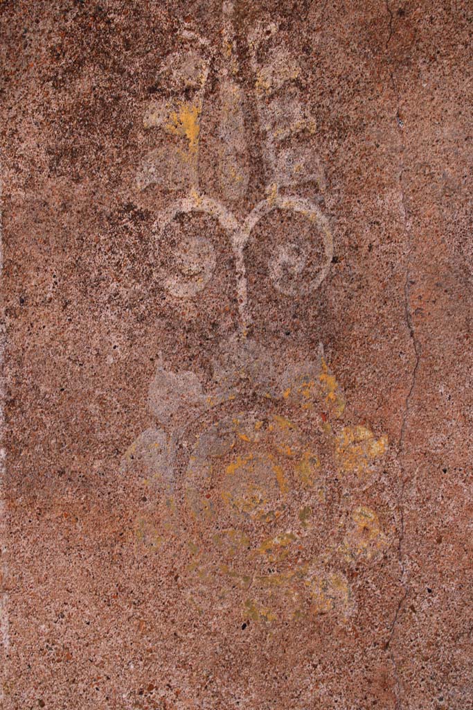 IX.5.14 Pompeii. May 2019. 
Room f, detail from panel on zoccolo on north side of centre panel.
Foto Christian Beck, ERC Grant 681269 DCOR.
