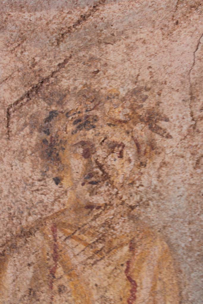 IX.5.14 Pompeii. May 2019. Room g, detail of Omphale.  
Foto Christian Beck, ERC Grant 681269 DCOR.

