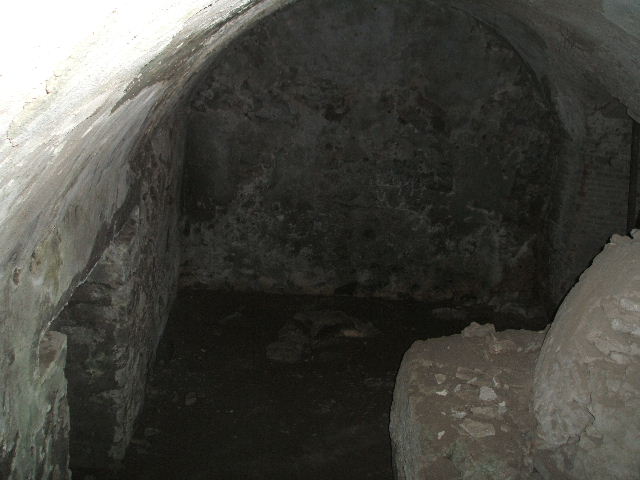 IX.8.6 Pompeii. March 2009.  Room 24.  East wall with recess.