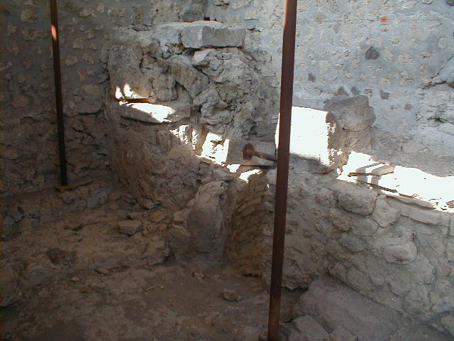 IX.8.6 Pompeii. March 2009.  Room 25.  East wall.