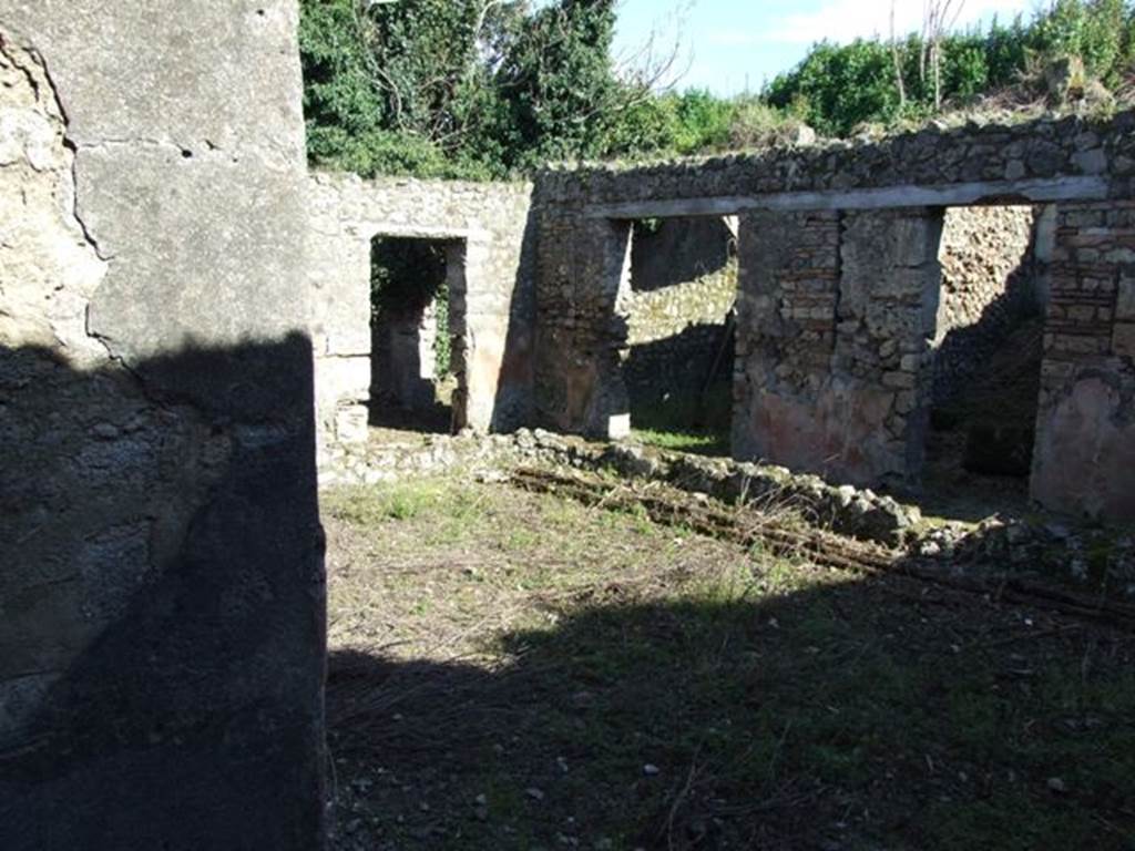 IX.9.13 Pompeii.  March 2009.  Looking south east across garden, from outside Room 10.