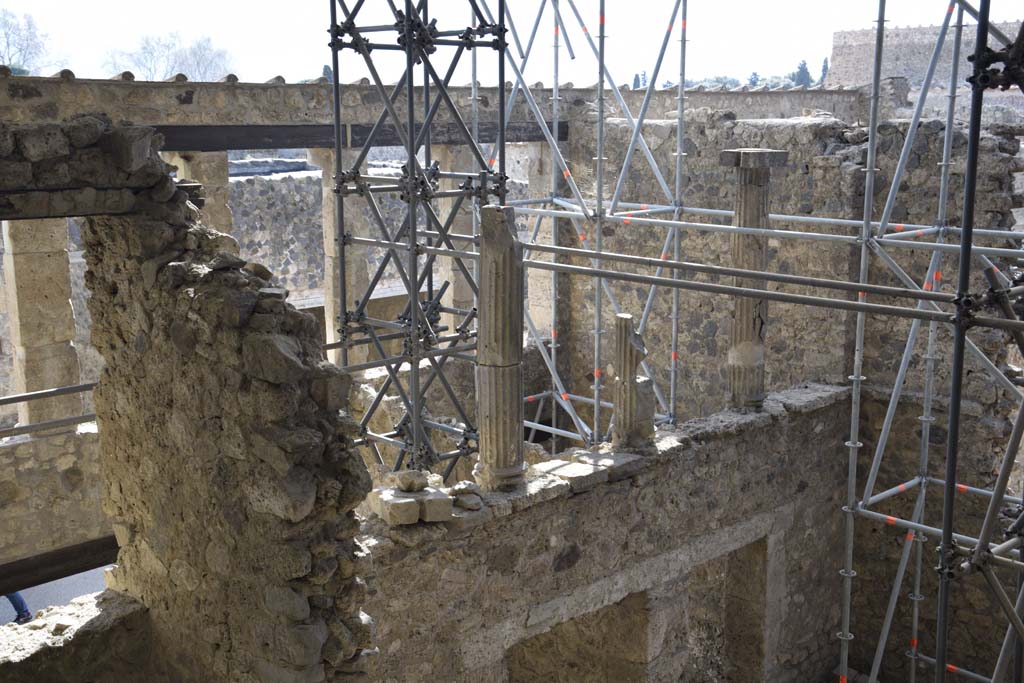 IX.12.4 and IX.12.3 Pompeii. February 2017. Looking south to upper level dining room. Photo courtesy of Johannes Eber.