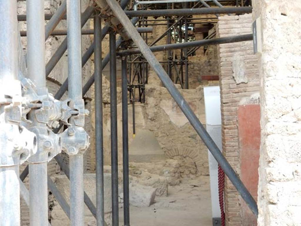 IX.12.6 Pompeii, May 2018. Room 5, bakery, looking north from entrance doorway. Photo courtesy of Buzz Ferebee.

