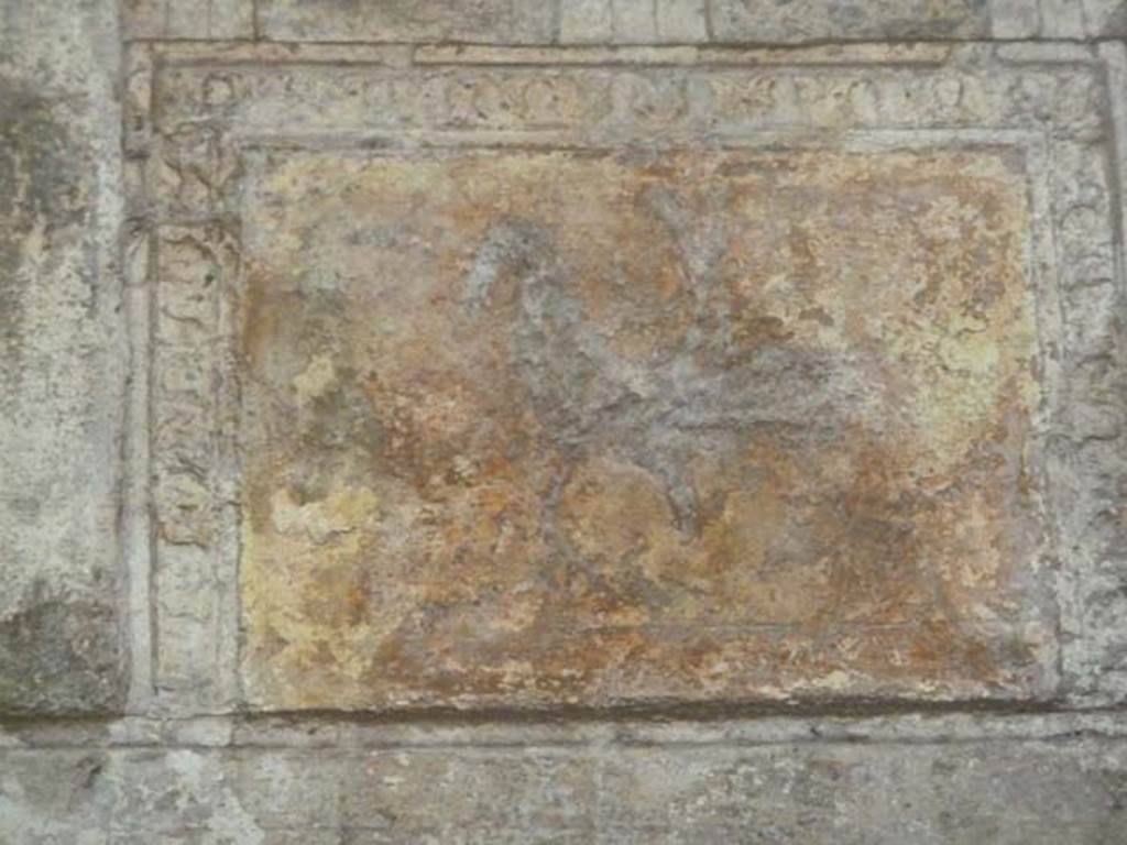 Villa San Marco, Stabiae, September 2015.  Area 65, painted panel above Venus.

