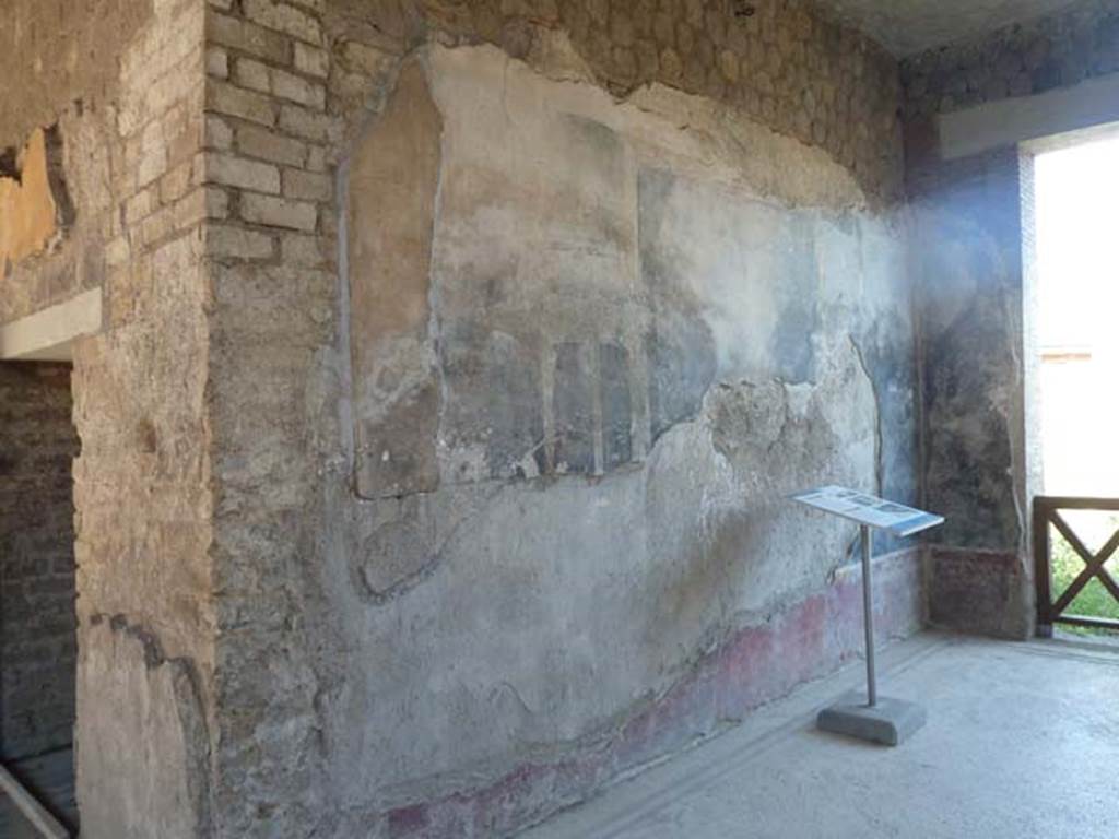 Villa San Marco, Stabiae, September 2015. Room 59, north wall.