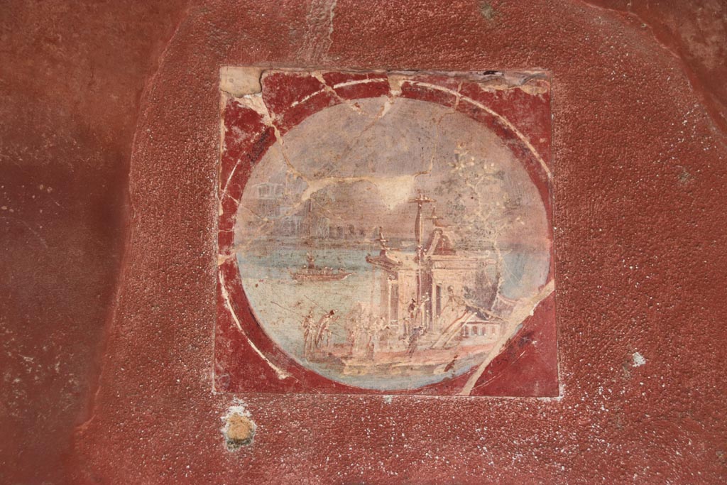 Villa San Marco, October 2022. Room 20, east wall, reproduction of a maritime scene. Photo courtesy of Klaus Heese.