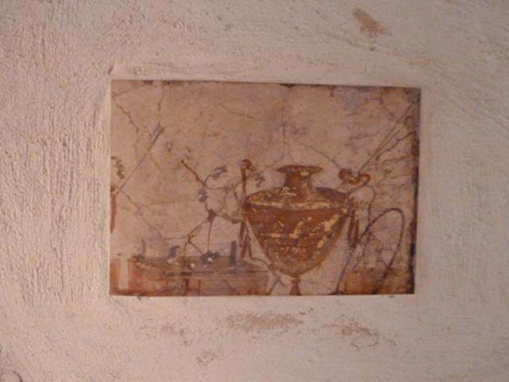 Villa San Marco, Stabiae, September 2015. Room 52, painted panel from west end of south wall.