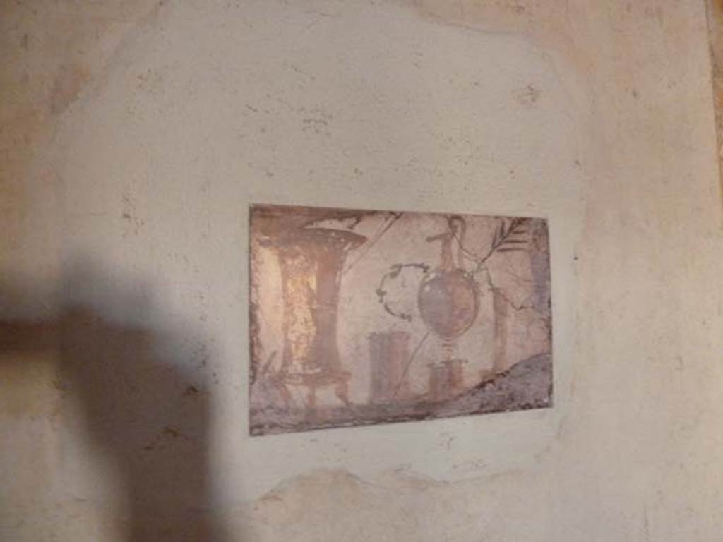 Villa San Marco, Stabiae, September 2015. Room 52, painted panel from south end of west wall.