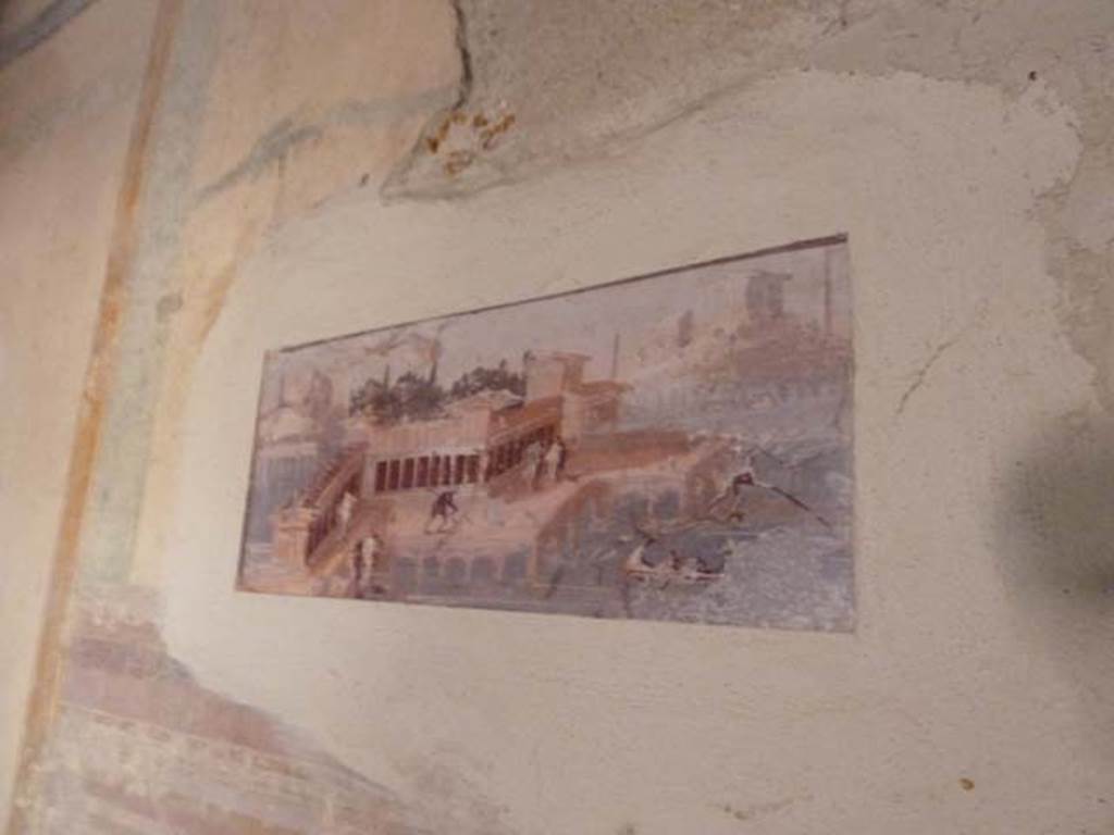 Villa San Marco, Stabiae, September 2015. Room 52, painting from upper centre of west wall.