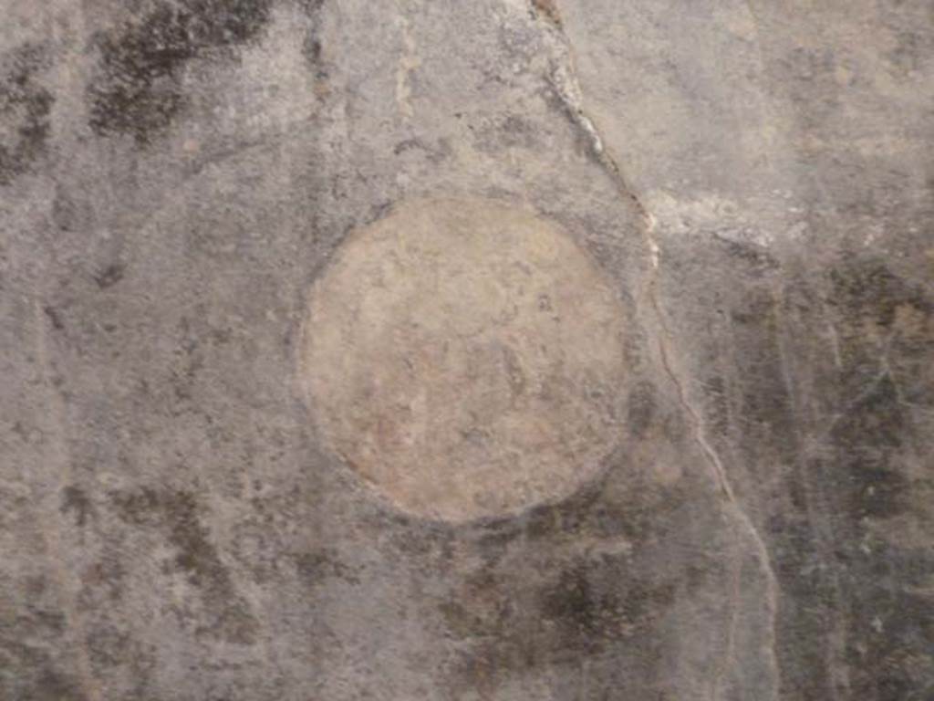 Villa San Marco, Stabiae, September 2015. Room 35, painted medallion on north wall of alcove.