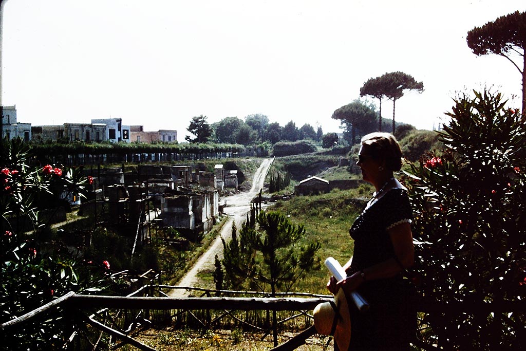 Via delle Tombe, east end. May 2006. Limit of current excavated area. 