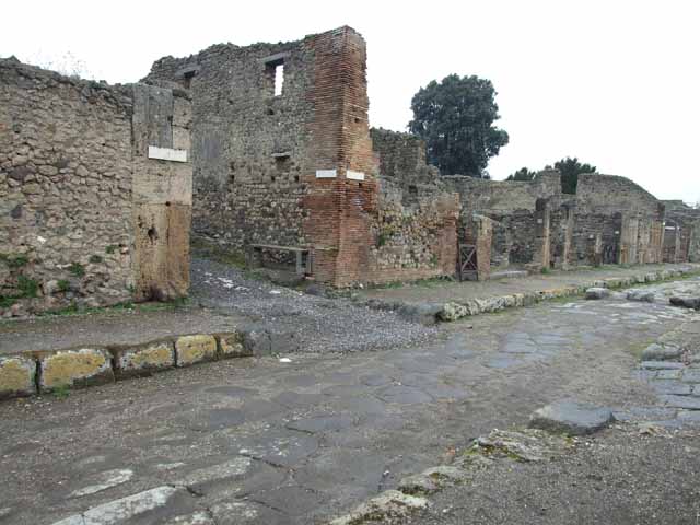 Vicolo di Lucrezio Frontone. June 2012. Looking north from Via di Nola. Photo courtesy of Michael Binns.