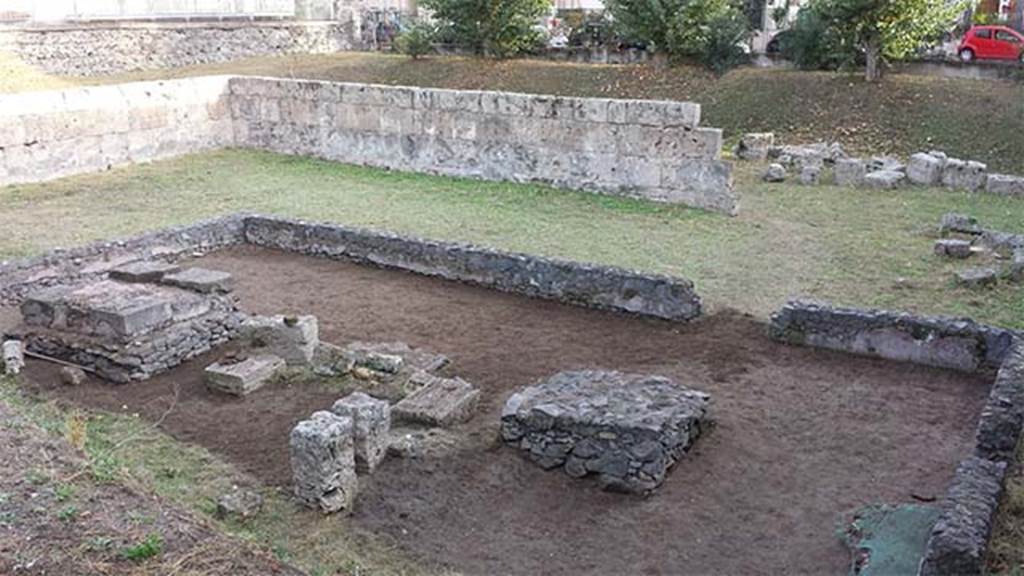 Santuario extraurbano del Fondo Iozzino. 2014, with new excavations in progress. Photograph © Parco Archeologico di Pompei.