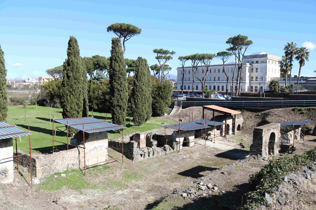FPNA Pompeii, on left. February 2020. Looking north-east. Photo courtesy of Aude Durand.

