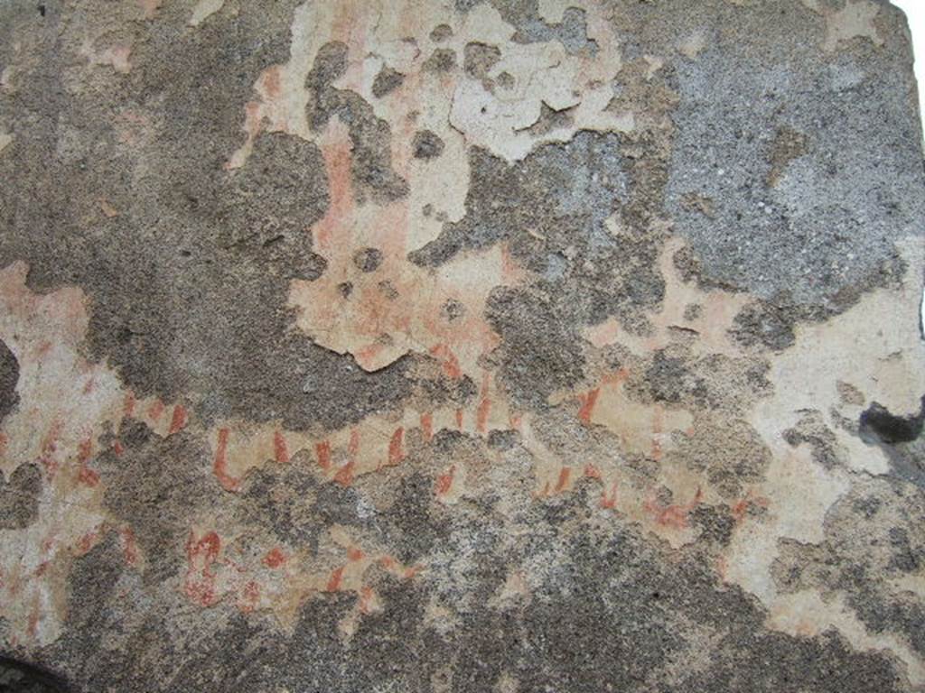 FPSG Pompeii. December 2005. Remains of painted inscription on north side of east pier of arch Gb.