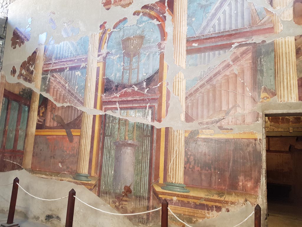 Oplontis Villa of Poppea, October 2022. Room 15, east wall. Photo courtesy of Klaus Heese.