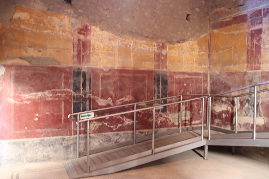 Oplontis Villa of Poppea, October 2022. Room 18, looking towards north wall. Photo courtesy of Klaus Heese.