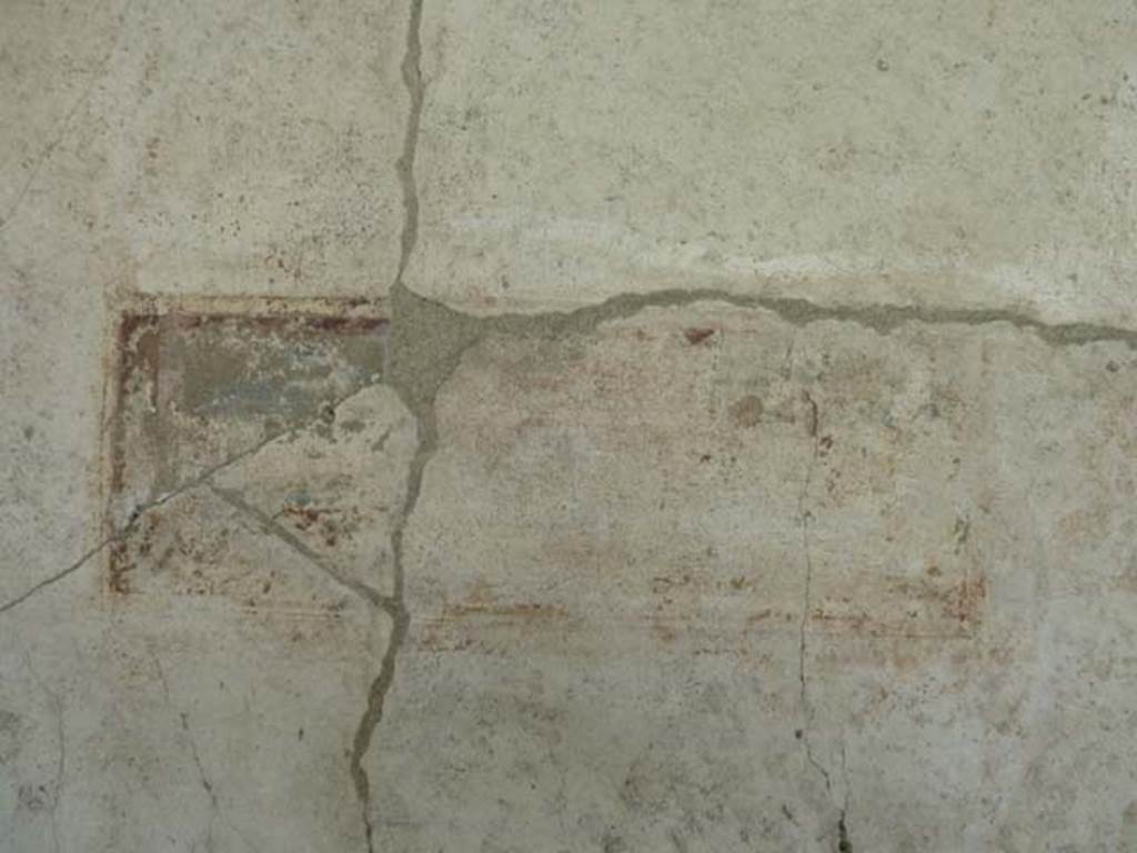 Oplontis, September 2015. Area 60, west wall of portico, painted panel immediately south of doorway to room 63.